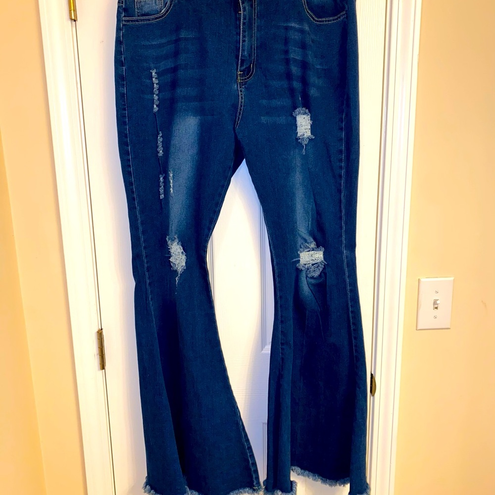 Denim bell bottoms